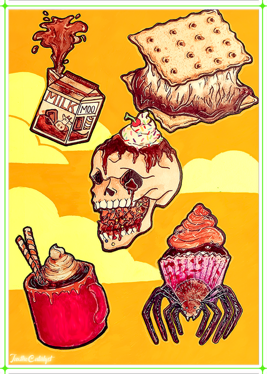 Chocolate Flash Print