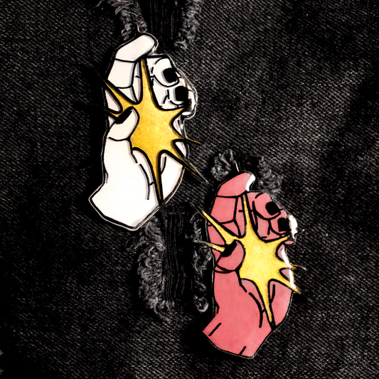 Holding Stardust Pin