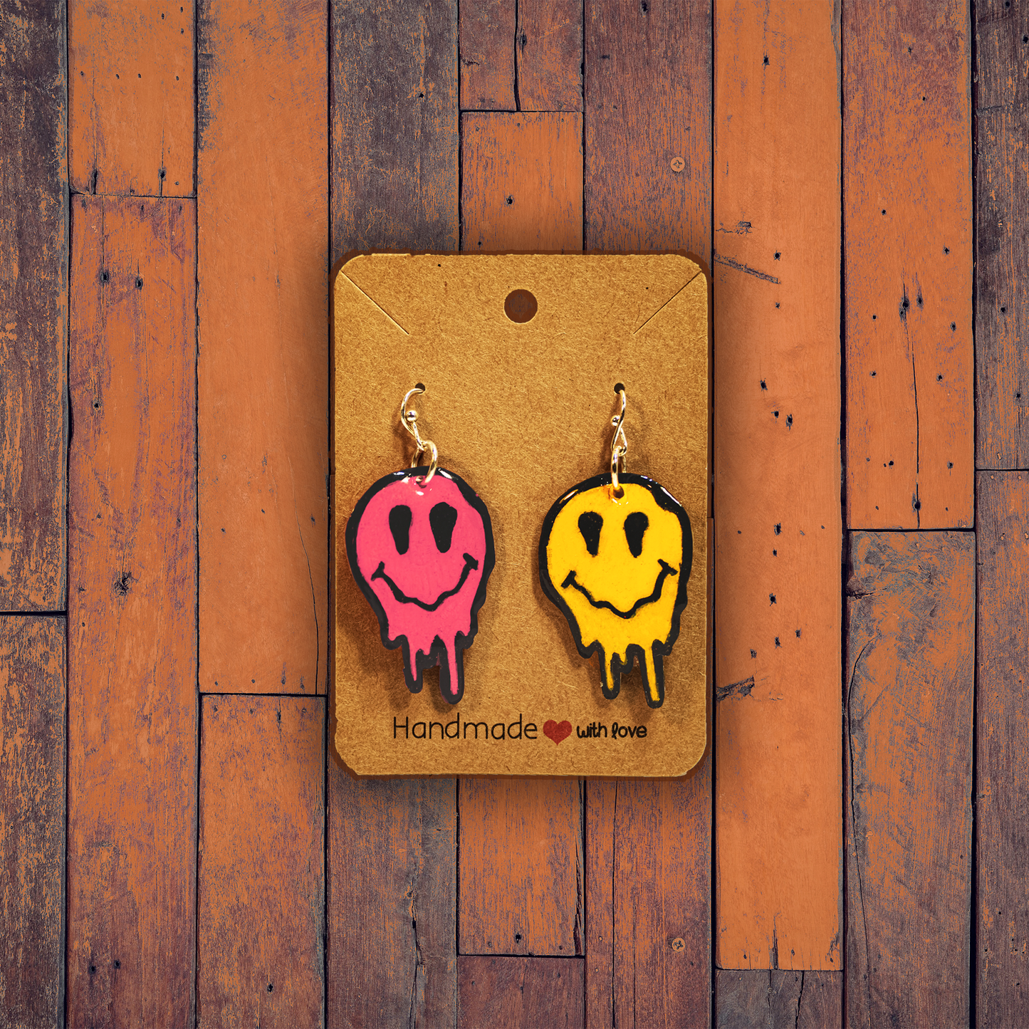 Smiley Drip Earrings