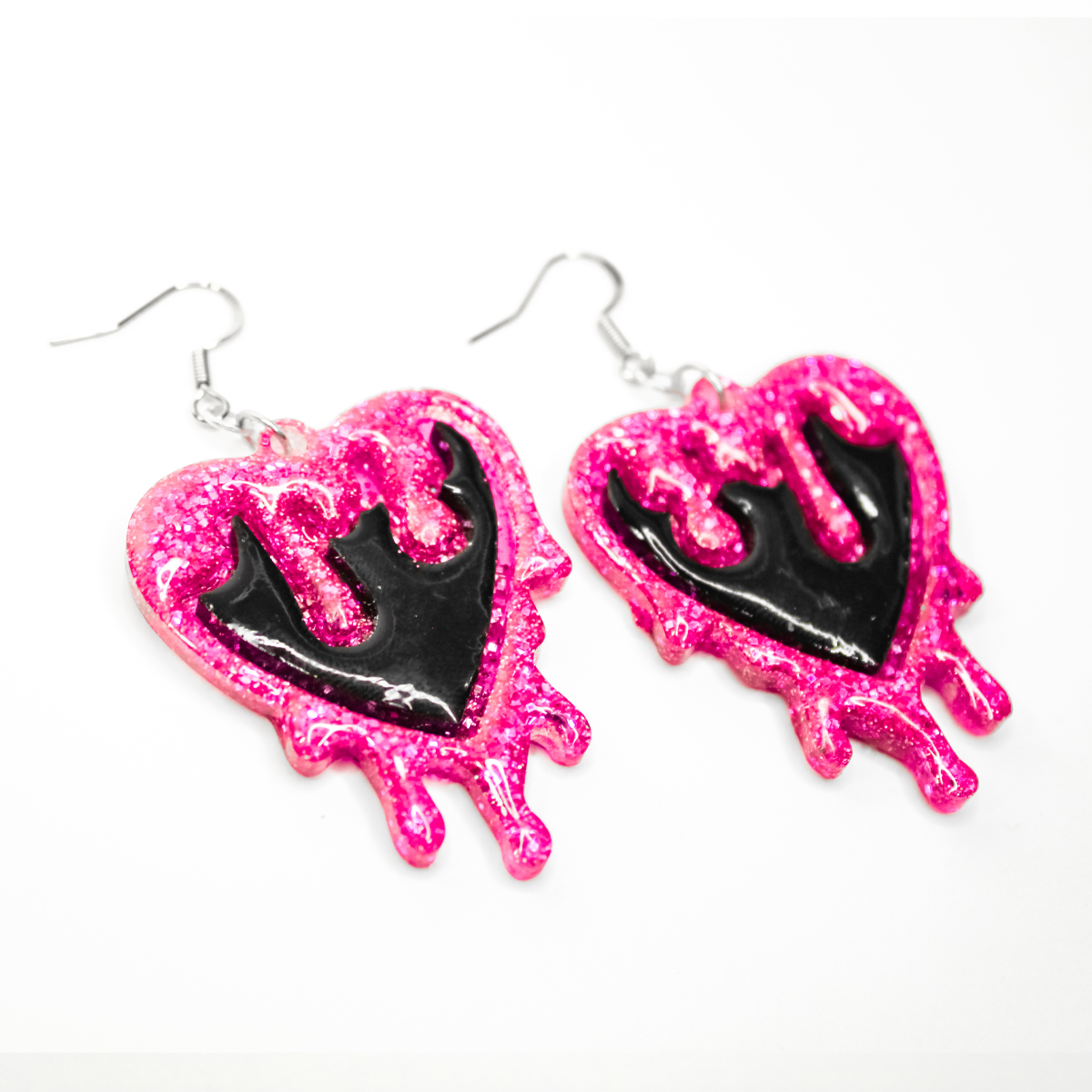 Inky Heart Earrings