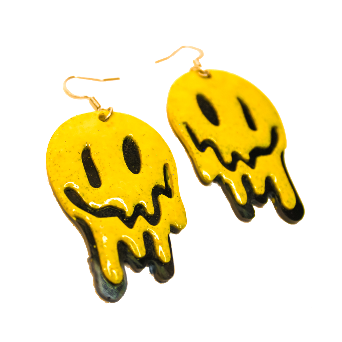 Melting Smiley Face Earrings