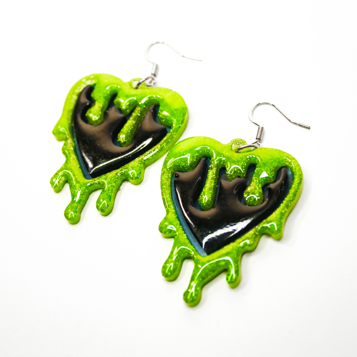 Inky Heart Earrings