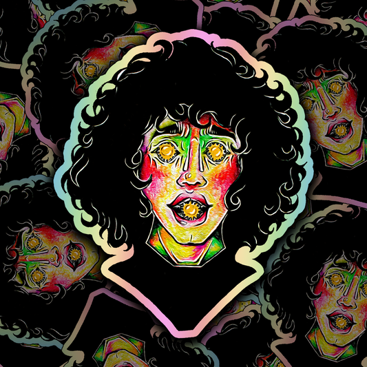 Bottle Cap Babe Sticker