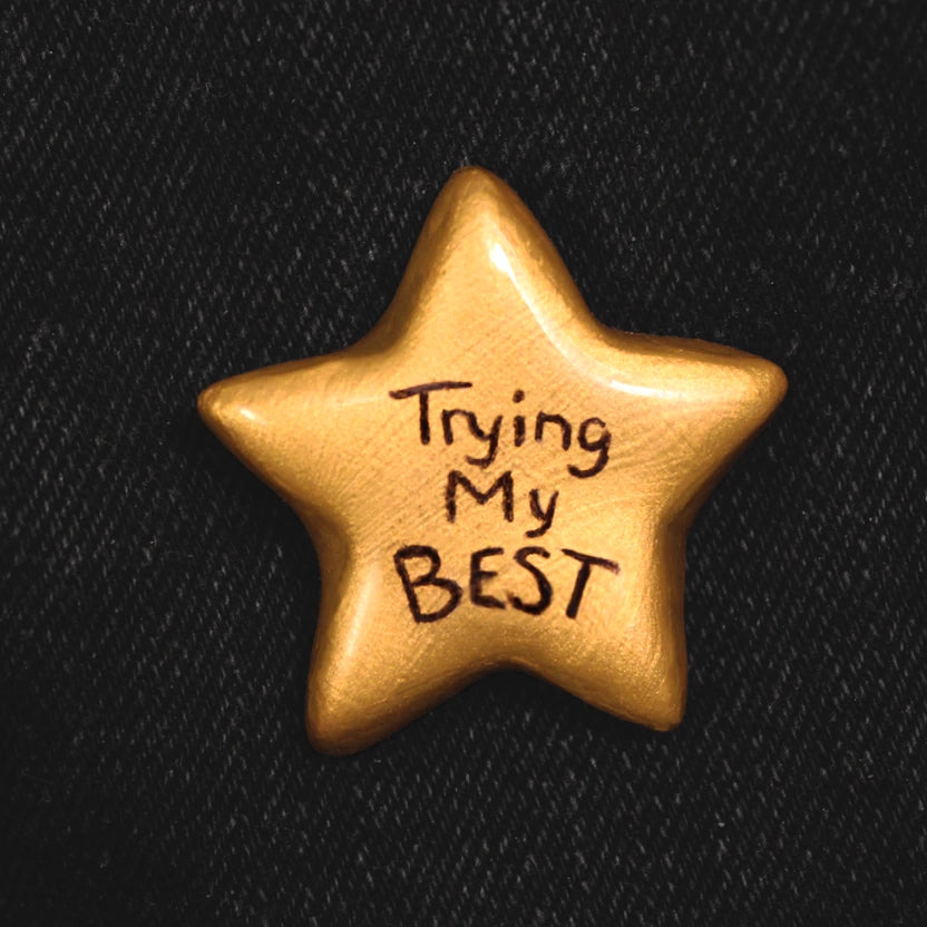 Pin de arcilla "Dando lo mejor de mí"