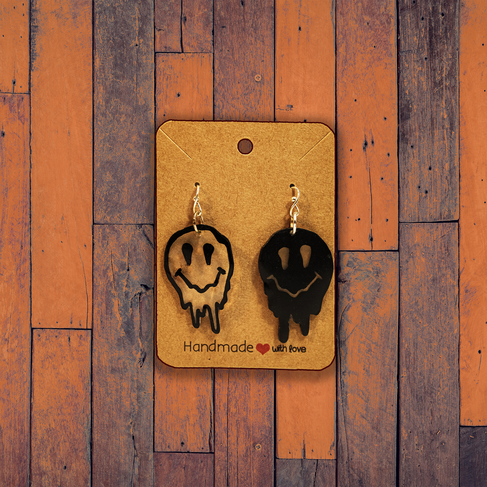Smiley Drip Earrings