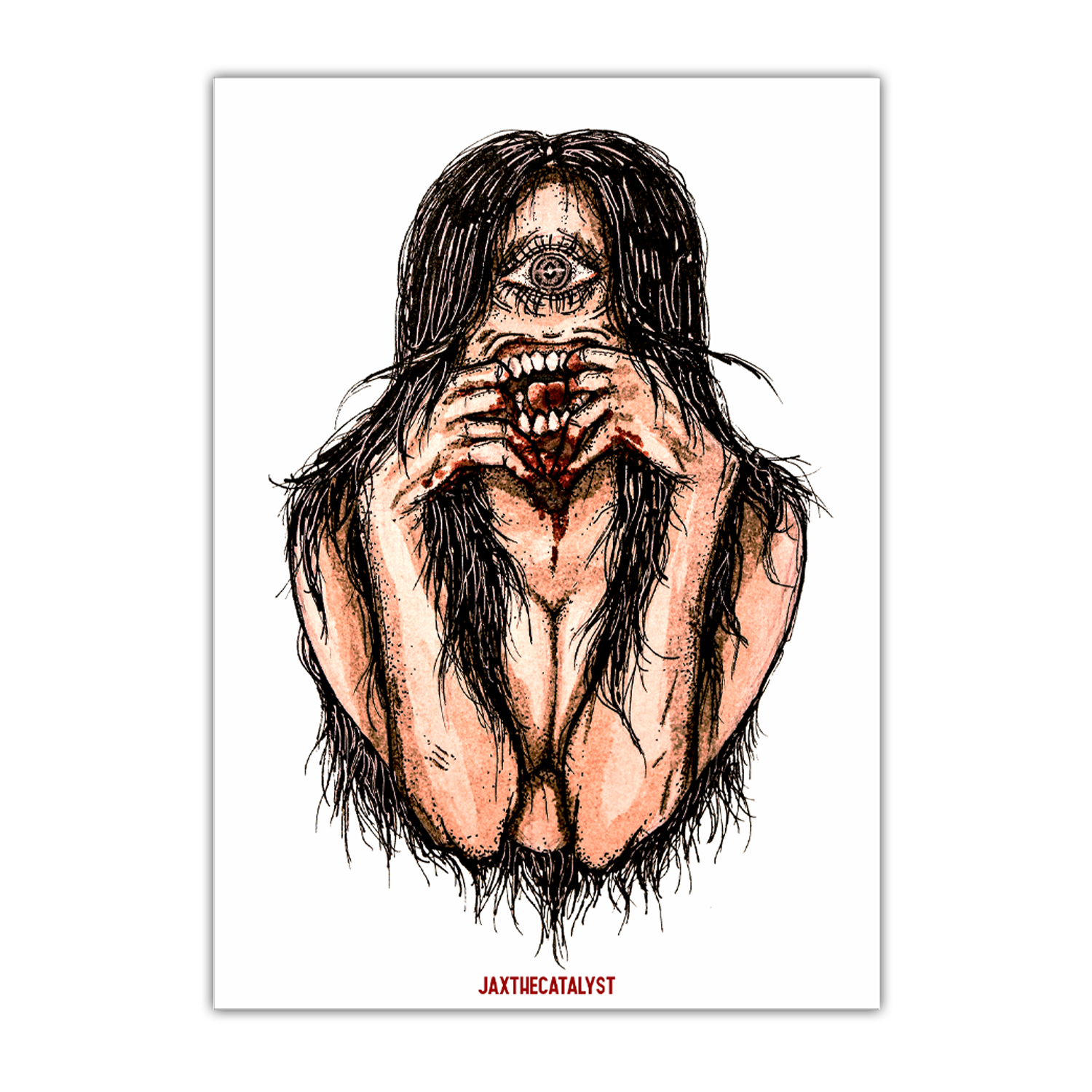 Cyclops Girl Print