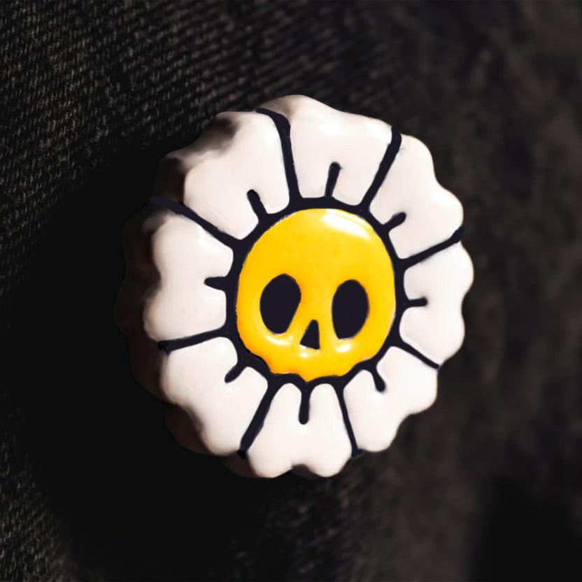 Pin de Arcilla de Calavera de Margarita