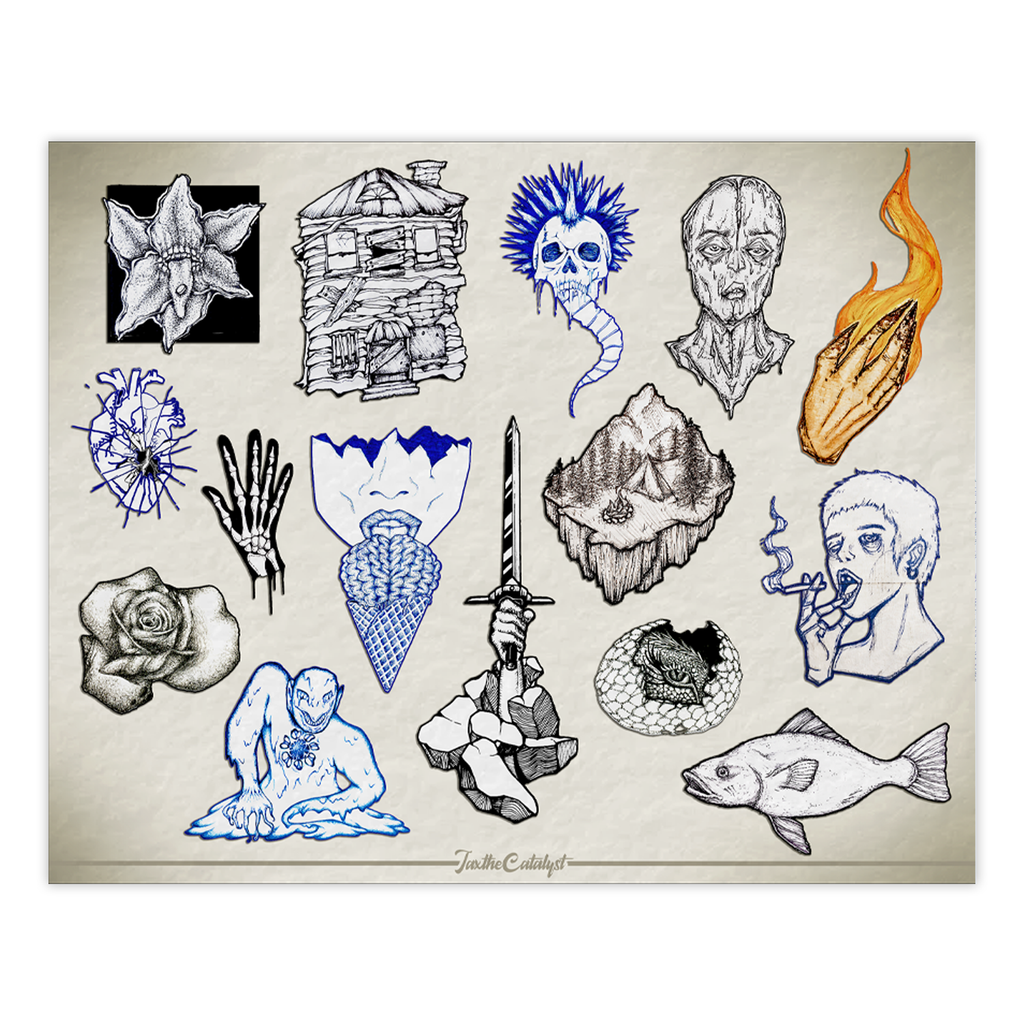 Doodle Sheet Print