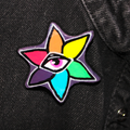 Eye Flower Clay Pin