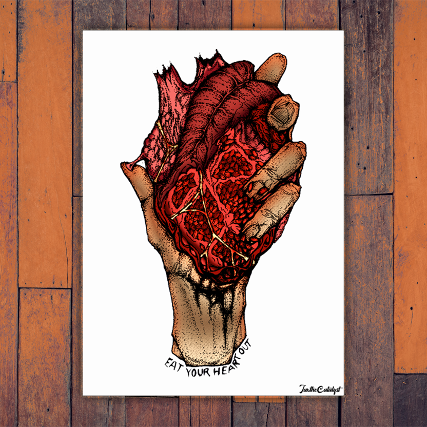 Estampa "Cómase el Corazón"