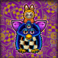 Furby X Labubu Sticker