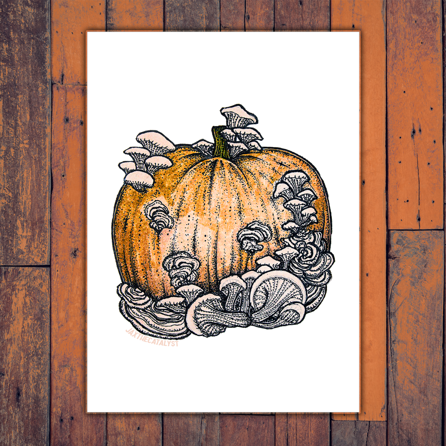 Mush Pumpkin Print