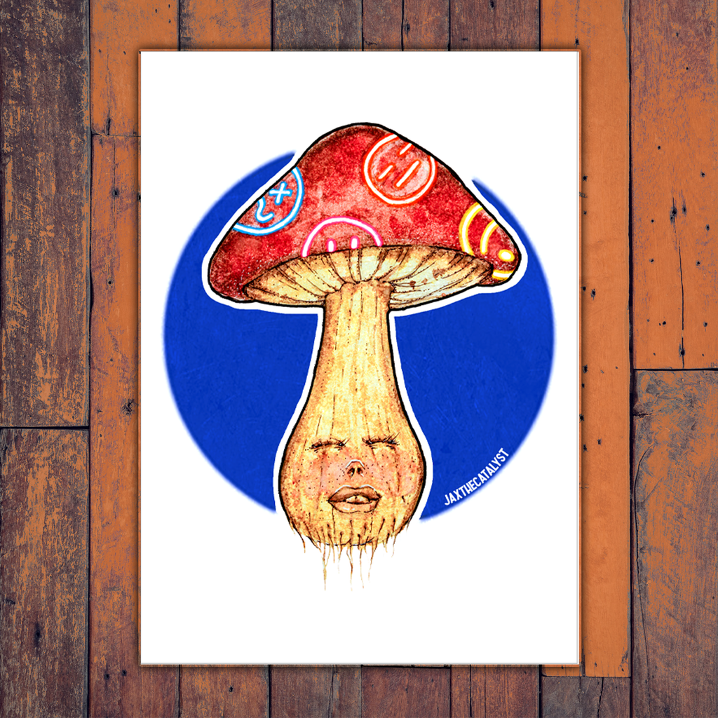 Mushroom Head Print