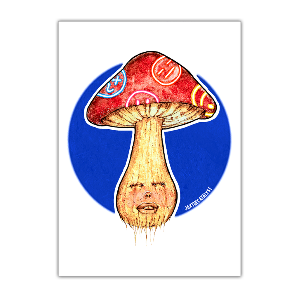 Mushroom Head Print