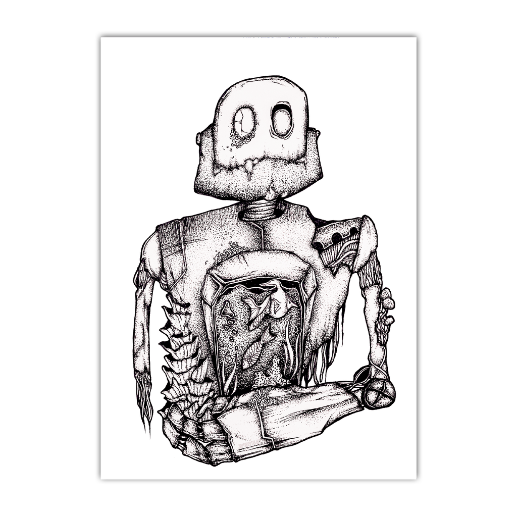 Robot Aquarium Print