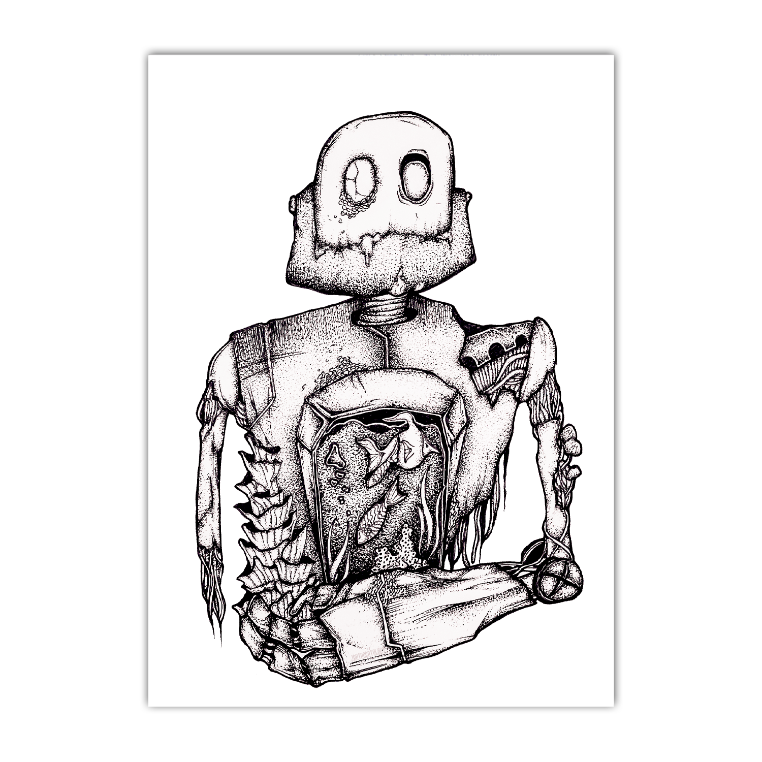 Robot Aquarium Print