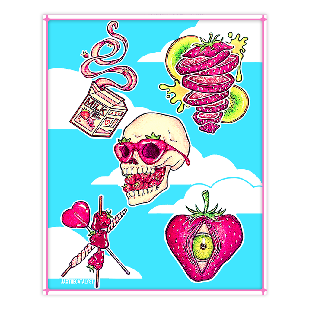 Strawberry Flash Print