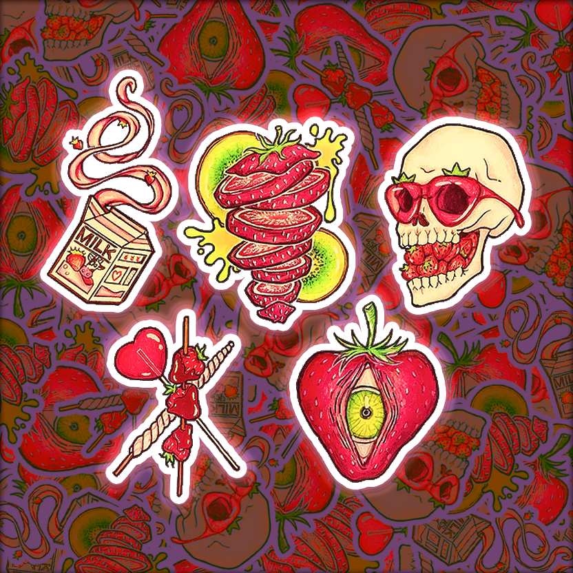 Strawberry Sticker Pack