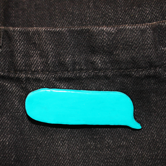 *Blank Text Clay Pin