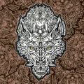 Pegatina de Lobo con Piel de Cordero